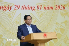 Thủ tướng Phạm Minh Chính chủ trì phiên họp lần thứ 17 của Hội đồng Thi đua-Khen thưởng Trung ương. (Ảnh: Dương Giang/TTXVN)