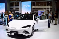 Mẫu xe điện của BYD, Trung Quốc. (Ảnh: THX/TTXVN)