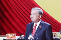 Tổng Bí thư Tô Lâm phát biểu chỉ đạo Đại hội đại biểu Đảng bộ Thành phố Hồ Chí Minh lần thứ nhất, nhiệm kỳ 2025-2030. (Ảnh: Thống Nhất/TTXVN)