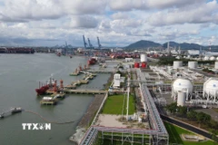 Cụm kho cảng LNG Thị Vải (thị xã Phú Mỹ). (Ảnh: Đoàn Mạnh Dương/TTXVN)