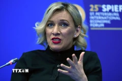 Người phát ngôn Bộ Ngoại giao Nga, bà Maria Zakharova. (Nguồn: AFP/TTXVN)