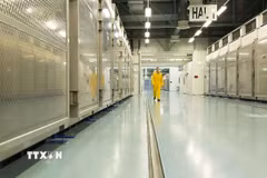 Bên trong cơ sở hạt nhân Fordow của Iran. (Ảnh: EPA/TTXVN)