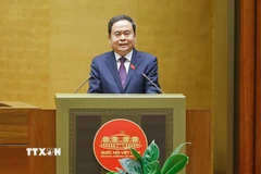 Chủ tịch Quốc hội Trần Thanh Mẫn phát biểu. (Ảnh: Doãn Tấn/TTXVN)