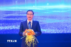 Thứ trưởng Bộ Khoa học và Công nghệ Lê Xuân Định phát biểu. (Ảnh: Hoàng Hiếu/TTXVN)