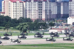 Căn cứ Humphreys tại Pyeongtaek, tỉnh Gyeonggi. (Ảnh: Yonhap/TTXVN)