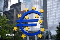 Trụ sở Ngân hàng Trung ương châu Âu (ECB) tại Frankfurt, Đức. (Ảnh: THX/TTXVN)