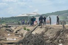 Hiện trường xảy ra vụ việc. (Ảnh: Tường Quân/TTXVN)