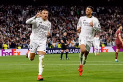 Mbappe có ngày thi đấu thăng hoa để giúp Real Madrid giành chiến thắng chung cuộc. (Nguồn: Getty Images)