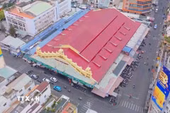 Chợ Tân Định (phường Tân Định, Thành phố Hồ Chí Minh). (Ảnh: Hữu Duyên/TTXVN)