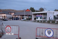 Cửa khẩu ở tỉnh Chanthaburi (Thái Lan) ngày 26/12/2025. (Ảnh: THX/TTXVN)