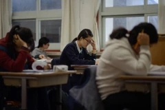 CSAT là kỳ thi năng lực học thuật để lấy điểm đầu vào đại học ở Hàn Quốc. (Nguồn: AFP)
