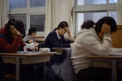 CSAT là kỳ thi năng lực học thuật để lấy điểm đầu vào đại học ở Hàn Quốc. (Nguồn: AFP)