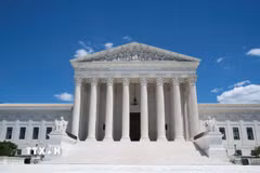 Tòa án Tối cao Mỹ tại Washington D.C. (Ảnh: THX/TTXVN)