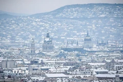 Băng tuyết gây ảnh hưởng ở châu Âu. (Ảnh: THX/TTXVN)