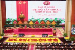Toàn cảnh Đại hội đại biểu Đảng bộ Quân đội lần thứ XII, nhiệm kỳ 2025-2030. (Ảnh: Trọng Đức/TTXVN)