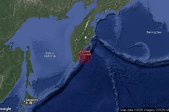 Khu vực xảy ra động đất.