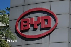 Trụ sở hãng sản xuất xe điện BYD ở tỉnh Quảng Đông, Trung Quốc. (Ảnh: AFP/TTXVN)
