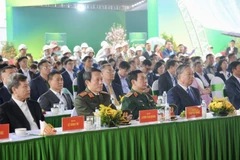 Tổng Bí thư Tô Lâm và các đại biểu tham dự buổi lễ tại điểm cầu chính.