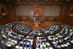 Toàn cảnh phiên họp Quốc hội Nhật Bản tại Tokyo. (Ảnh: Kyodo/TTXVN)