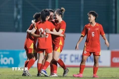 U20 nữ Việt Nam xác định được đối thủ tại vòng chung kết U20 nữ châu Á 2026. (Ảnh: Minh Quyết/TTXVN)