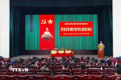 Quang cảnh buổi tiếp xúc cử tri. (Ảnh: TTXVN phát)