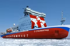 Theo kế hoạch, tàu Stalingrad dự kiến sẽ được hạ thủy vào năm 2028 và bàn giao vào tháng 12/2030. (Ảnh minh họa: Rosatomflot)