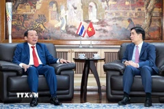 Bộ trưởng Nguyễn Văn Hùng gợi mở ý tưởng tổ chức hoạt động văn hóa, thể thao, du lịch nhân kỷ niệm 50 năm thiết lập quan hệ ngoại giao Việt Nam-Thái Lan vào năm 2026. (Ảnh: TTXVN phát)