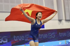 Nguyễn Thị Mỹ Trang giành HCV SEA Games 33. (Nguồn: Báo Thanh niên)