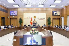 Quang cảnh Phiên họp thứ 51 của Ủy ban Thường vụ Quốc hội. (Ảnh: Doãn Tấn/TTXVN)