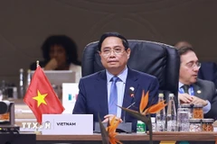 Thủ tướng Phạm Minh Chính phát biểu tại Phiên thảo luận III Hội nghị Thượng đỉnh G20. (Ảnh: Dương Giang/TTXVN)