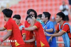 U22 Việt Nam được kỳ vọng sẽ giành HCV SEA Games 33. (Ảnh: Minh Quyết/TTXVN)