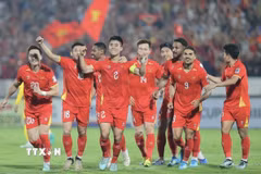 Tuyển Việt Nam chuẩn bị hội quân chuẩn bị cho ASEAN Cup 2026. (Ảnh: Minh Quyết/TTXVN)