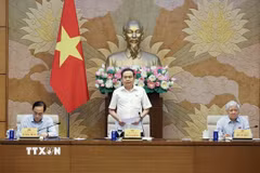 Chủ tịch Quốc hội Trần Thanh Mẫn phát biểu. (Ảnh: Doãn Tấn/TTXVN)