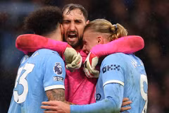 Man City chỉ còn kém Arsenal đúng 2 điểm. (Nguồn: ESPN)
