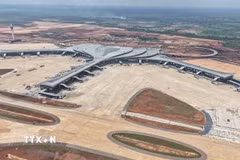 Sân bay Long Thành tháng 7/2026. (Ảnh: Công Phong/TTXVN)