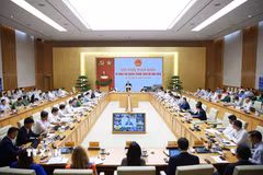 Hội nghị toàn quốc về công tác phòng, chống thiên tai năm 2026. (Ảnh: Dương Giang/TTXVN)