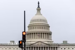 Tòa nhà Quốc hội Mỹ ở Washington D.C. (Ảnh: THX/TTXVN)