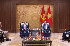 Tổng Bí thư Tô Lâm tiếp ông Bruno Rodríguez Parrilla, Đặc phái viên Đảng Cộng sản Cuba, Nhà nước Cộng hòa Cuba, Ủy viên Bộ Chính trị, Bộ trưởng Ngoại giao Cuba. (Ảnh: Thống Nhất/TTXVN)