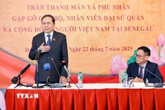 Chủ tịch Quốc hội Trần Thanh Mẫn phát biểu. (Ảnh: Doãn Tấn/TTXVN)