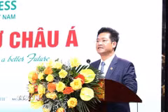 Ông Trần Anh Dũng, Phó Chủ tịch UBND tỉnh Ninh Bình, phát biểu tại hội nghị. (Ảnh: Đức Phương/TTXVN)