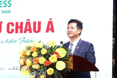 Ông Trần Anh Dũng, Phó Chủ tịch UBND tỉnh Ninh Bình, phát biểu tại hội nghị. (Ảnh: Đức Phương/TTXVN)