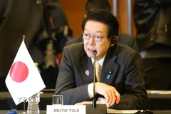 Bộ trưởng Kinh tế, Thương mại và Công nghiệp Nhật Bản Nhật Bản Yoji Muto. (Ảnh: THX/TTXVN)