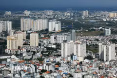 Các dự án nhà ở khu vực phường Cát Lái, Thành phố Hồ Chí Minh. (Ảnh: Hồng Đạt/TTXVN)