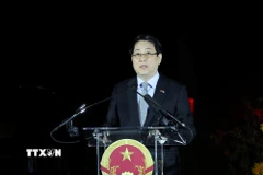 Chủ tịch nước Lương Cường phát biểu. (Ảnh: Lâm Khánh/TTXVN)