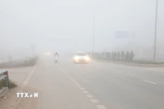 Cảnh báo sương mù tiếp tục xuất hiện ở Bắc Bộ, Bắc Trung Bộ. (Ảnh: Văn Đạt/TTXVN)