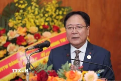 Chủ tịch Hiệp hội Công nghiệp văn hóa Việt Nam, Nghệ sỹ nhân dân Vương Duy Biên. (Ảnh: Thành Phương/TTXVN)