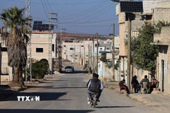 Người dân tại Hama, Syria. (Ảnh: THX/TTXVN)