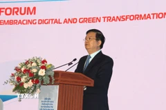 Phó Thủ tướng Chính phủ Mai Văn Chính phát biểu tại Diễn đàn. (Ảnh: Mỹ Phương/TTXVN)