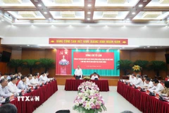Tổng Bí thư Tô Lâm chủ trì làm việc với Ủy ban Kiểm tra Trung ương. (Ảnh: Thống Nhất/TTXVN)