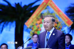 Tổng Bí thư, Chủ tịch nước Tô Lâm phát biểu chỉ đạo Đại hội XIV Công đoàn Việt Nam. (Ảnh: Tuấn Anh/TTXVN)